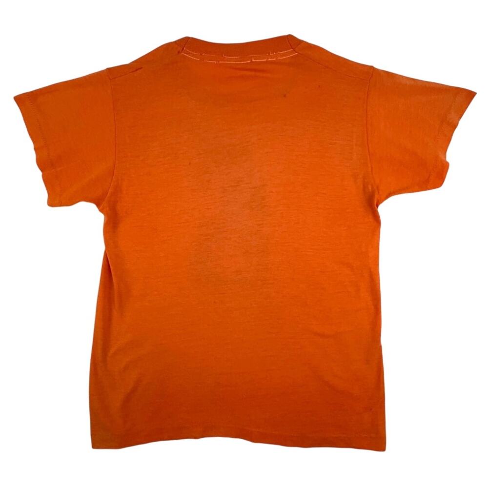 Vintage 1982 Pac-Man T-Shirt Youth Large 14-16 Orange Uniprints Single Stitch - Picture 2 of 15